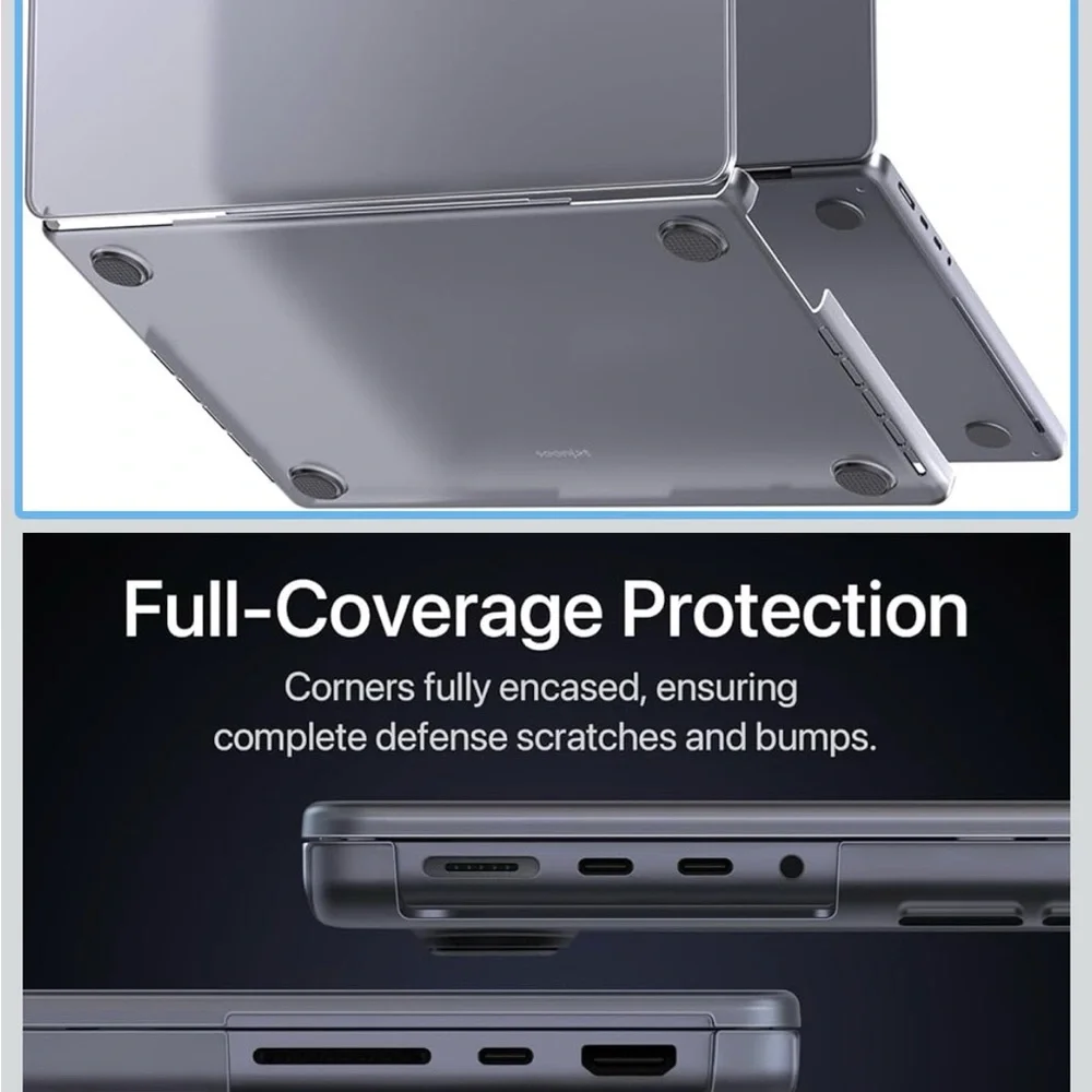 🏷️Protective Hard Shell Case for 14’ MacBook - Gray